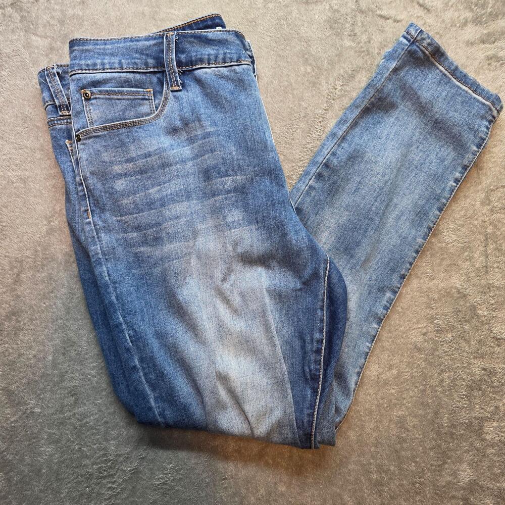 Counterparts Ankle Jeans Womens 16 Blue Medium Wash High Rise Stretch Denim